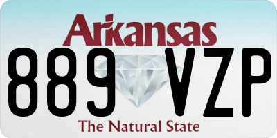 AR license plate 889VZP