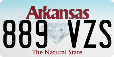 AR license plate 889VZS