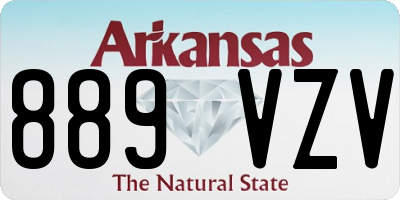 AR license plate 889VZV