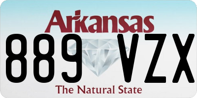 AR license plate 889VZX