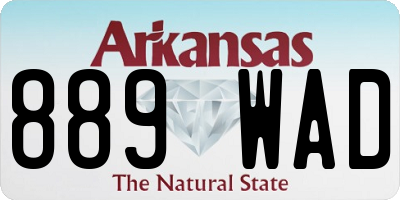 AR license plate 889WAD