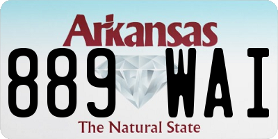 AR license plate 889WAI