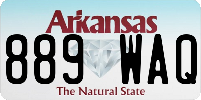 AR license plate 889WAQ