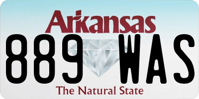 AR license plate 889WAS