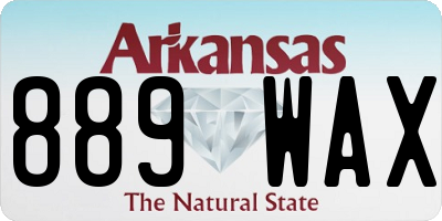 AR license plate 889WAX