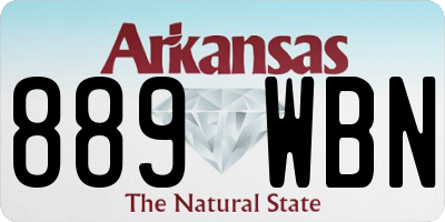 AR license plate 889WBN