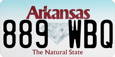 AR license plate 889WBQ