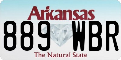 AR license plate 889WBR