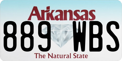AR license plate 889WBS