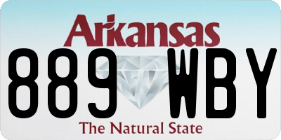 AR license plate 889WBY