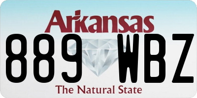 AR license plate 889WBZ