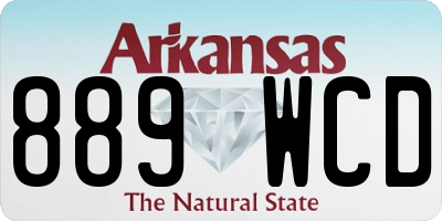 AR license plate 889WCD