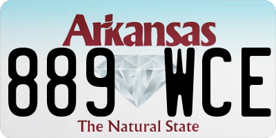 AR license plate 889WCE