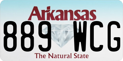 AR license plate 889WCG