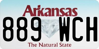 AR license plate 889WCH