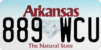 AR license plate 889WCU