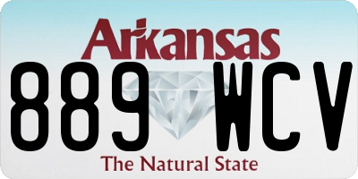 AR license plate 889WCV