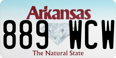 AR license plate 889WCW