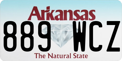 AR license plate 889WCZ