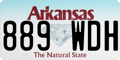 AR license plate 889WDH