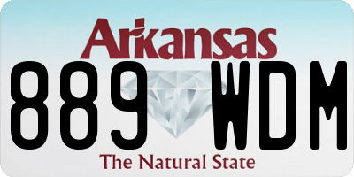 AR license plate 889WDM
