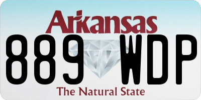 AR license plate 889WDP