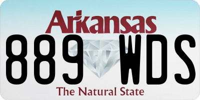 AR license plate 889WDS