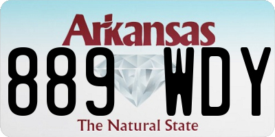 AR license plate 889WDY