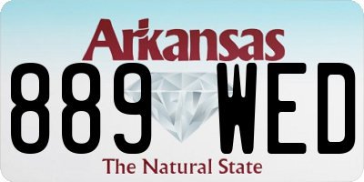 AR license plate 889WED