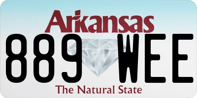 AR license plate 889WEE