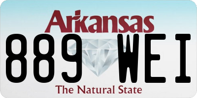 AR license plate 889WEI