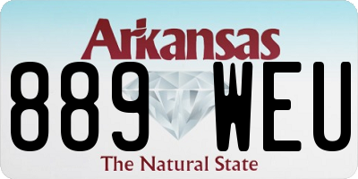 AR license plate 889WEU