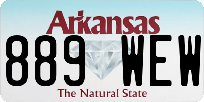 AR license plate 889WEW