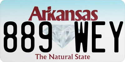 AR license plate 889WEY