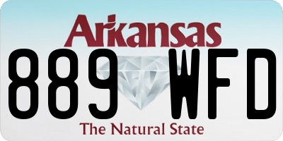 AR license plate 889WFD