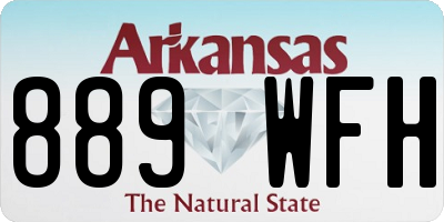 AR license plate 889WFH