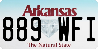 AR license plate 889WFI