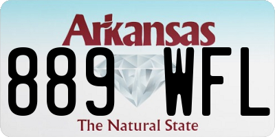 AR license plate 889WFL