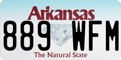 AR license plate 889WFM