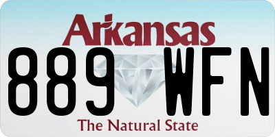 AR license plate 889WFN