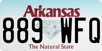 AR license plate 889WFQ