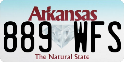 AR license plate 889WFS