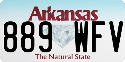 AR license plate 889WFV