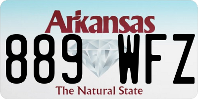 AR license plate 889WFZ