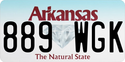 AR license plate 889WGK