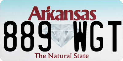 AR license plate 889WGT