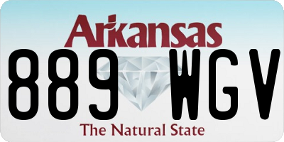 AR license plate 889WGV