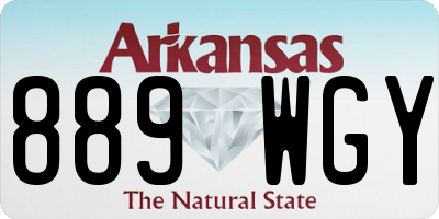 AR license plate 889WGY