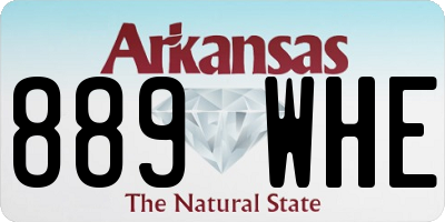 AR license plate 889WHE