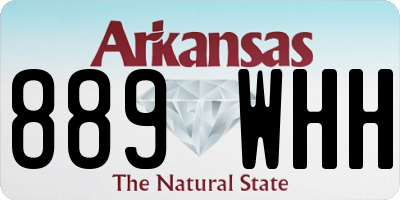 AR license plate 889WHH